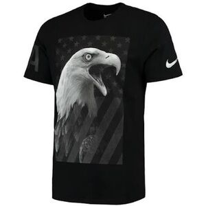 Nike Men's Olympic Team United States Black Tee with Eagle Graphic